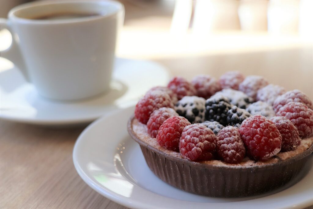 ケーキとコーヒー